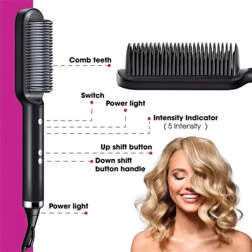 M.E.® 2-in-1 HAIR STRAIGHTENER COMB