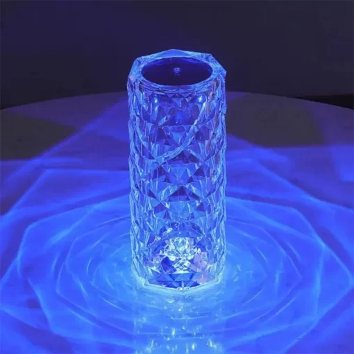 M.E.® Crystal Lamp Diamond Light Projector 16 Colors Touch & Remote Control